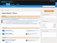 Tablet Screenshot of forum.iridiumbased.com